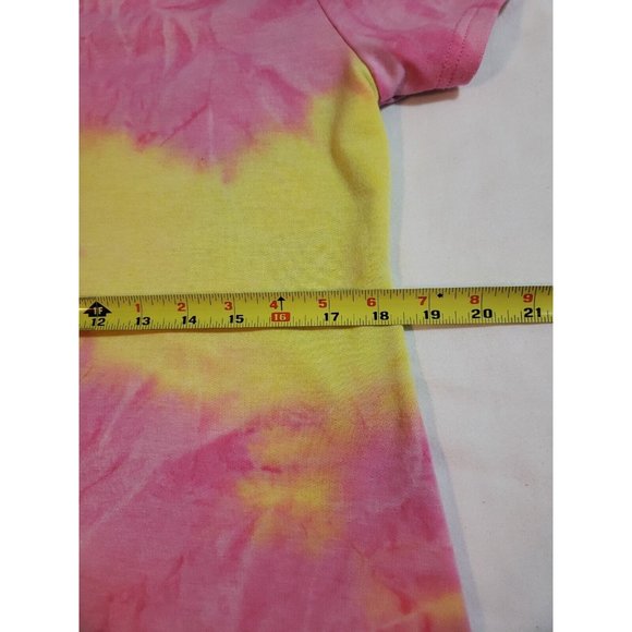 Andree by Unit womens tie dye one shoulder tee shirt size M - Picture 10 of 12